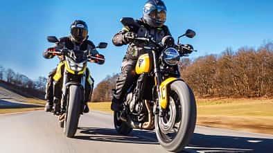Motorrad Vergleichstest Honda CB 750 Hornet und Triumph Trident 660