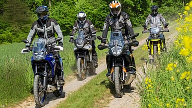 Honda XL 750 Transalp, KTM 790 Adventure, Suzuki V-Strom 800 DE, Yamaha Ténéré 700 Vergleichstest