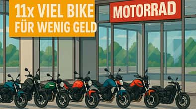 MOTORRAD zeigt 112 aktuelle Bikes mit einer 1,0 bis 1,4 in der Preis-Leistung.