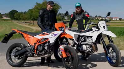 1000PS Supermoto-Vergleich Suzuki DR-Z 400 SM KTM 390 SMC R