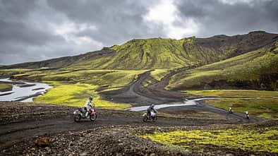 Motorradreise Island