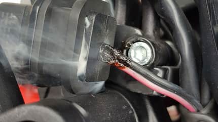 04/2019, Aprilia Shiver 900 Dauertest USB Kabelbrand Aprilia Shiver 900 Dauertest USB Kabelbrand