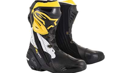 Alpinestars Supertech R Race Replica-Stiefel im Kenny Roberts-Design Alpinestars Limited Edition Kenny Roberts Sr Supertech R Boot