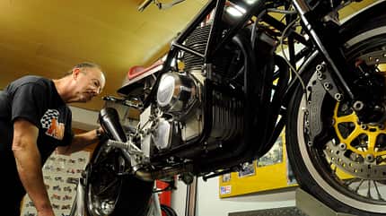 Klassiker, Motorradszene, Umbau Laverda-Bimota