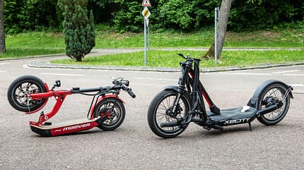 E-Scooter Elektro Tretroller Test Vergleich BMW X2 City Metz Moover Xiaomi M365 Moovi Ninebot ES2