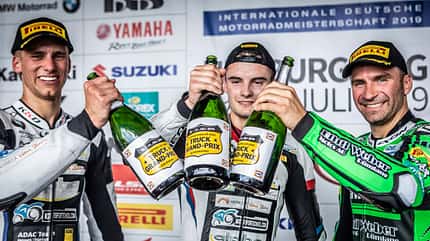 IDM Superbike 1000 Nürburgring Julian Puffe 1 Marc Moser 3 Erwan Nigon IDM Superbike 1000 Nürburgring Julian Puffe 1 Marc Moser 3 Erwan Nigon