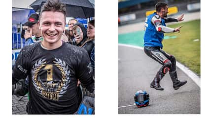 Titelgewinner IDM Superbike 1000 und Supersport 600 Assen 2019 Ilya Mikhalchik und Max Enderlein Titelgewinner IDM Superbike 1000 und Supersport 600 Assen 2019 Ilya Mikhalchik und Max Enderlein