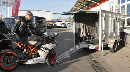 Motorradtransport, Motorradcamper, Caravan, Farfalla, Faltcaravan, Camping Motorradtransport, Motorradcamper, Caravan, Farfalla, Faltcaravan, Camping