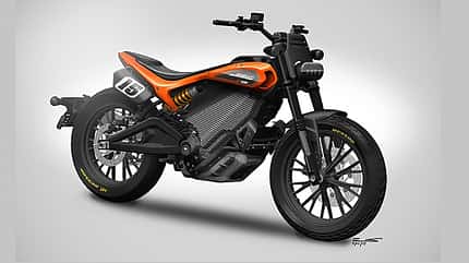 Harley-Davidson  Elektromotorrad Mittelklasse Skizze