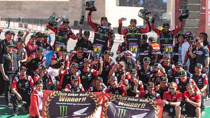 02/2020, Dakar Sieger Ricky Brabec Honda Gruppenbild Dakar Sieger Ricky Brabec Honda Gruppenbild