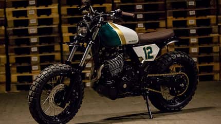 honda, dominator, umbau, hb-custom, scrambler Honda NX 650 Dominator Nr. 35 - Scrambler-Umbau von HB-Custom.