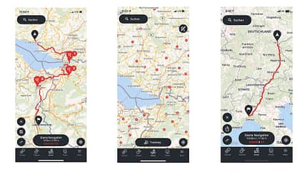 calimoto, navigation, smartphone, app, iphone, android Calimoto - Navigations-App für Android und iPhone.