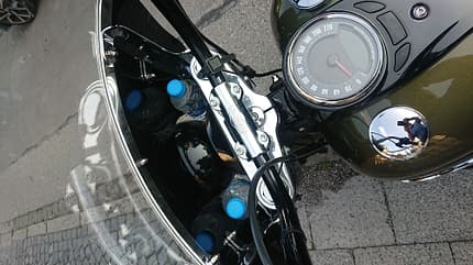 Harley-Davidson Heritage Classic Dauertest 2020 Flaschenhalter Harley-Davidson Heritage Classic Dauertest 2020