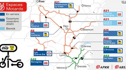 10/2020, Frankreich Autobahnrastplatz Motorradfahrer Biker Frankreich Autobahnrastplatz Motorradfahrer Biker