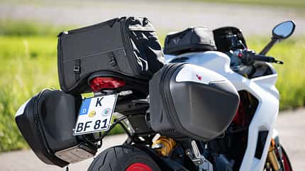 Ducati, Supersport S, Gepäcksystem. Ducati Supersport S mit Gepäcksystem.