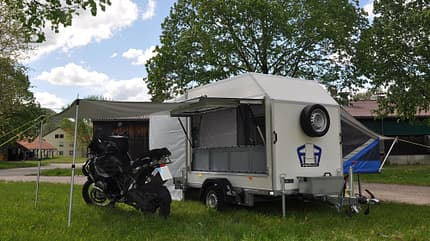 Faltcaravan Motorrad-Tranport Farfalla Camper Pure Faltcaravan Motorrad-Tranport Farfalla Camper Pure