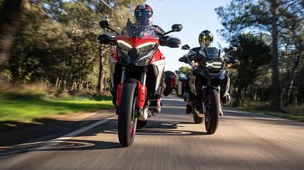 Ducati Multistrada V4 und BMW R 1250 GS Test