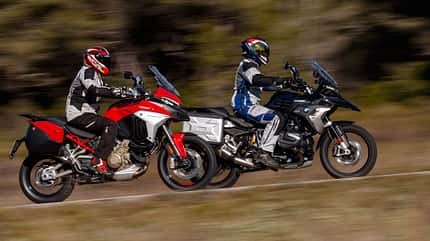 Ducati Multistrada V4 und BMW R 1250 GS Test Ducati Multistrada V4 und BMW R 1250 GS Test