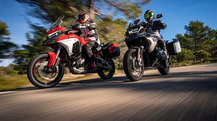 Ducati Multistrada V4 und BMW R 1250 GS Test