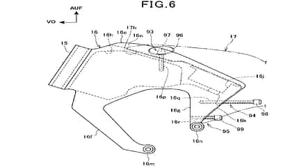 Honda Patent Rahmen, V4 Honda Patent Rahmen, V4