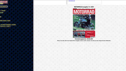 motorradonline.de 2001 Heftvorschau