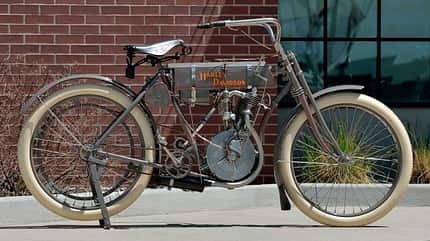 most expensive motorcycle in auction Harley-Davidson 1908 Strap Tank Auction most expensive motorcycle in auction