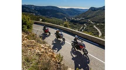 Triumph Tiger Sport 660, Kawasaki Versys 650, Yamaha Tracer 7 GT Vergleichstest