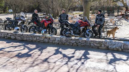 Triumph Tiger Sport 660, Kawasaki Versys 650, Yamaha Tracer 7 GT Vergleichstest