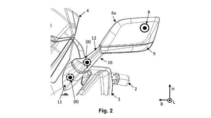 BMW Patent Kraftrad mit Kamera-System BMW Patent Kraftrad mit Kamera-System