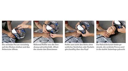 Was ist zu tun, bei einem Motorradunfall: Helm abnehmen, oder nicht? Was ist zu tun, bei einem Motorradunfall: Helm abnehmen, oder nicht?