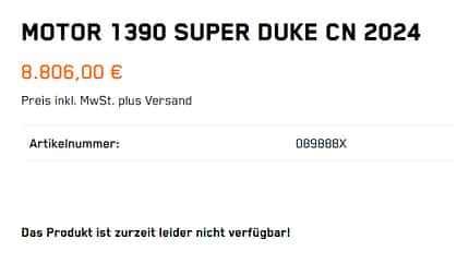 KTM 1390 Super Duke 2024