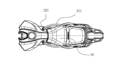 Anschnallen auf dem Motorrad, Sicherheitsgurt-Patent CFMoto