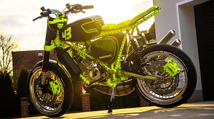 Simson S51 Zweitakt Umbau Custombike Holy Bastard von Tony Möckel