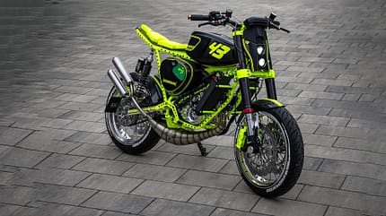 Simson S51 Zweitakt Umbau Custombike Holy Bastard von Tony Möckel