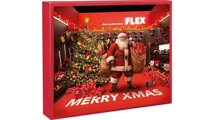 Flex Werkzeug-Adventskalender 2025 mit Akku-Schrauber Flex Werkzeug-Adventskalender 2025 mit Akku-Schrauber