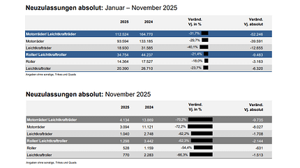 Neuzulassungen November 2025