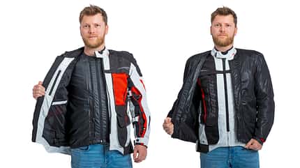 Motorrad-Textilkombis mit wasserdichter Membran Test