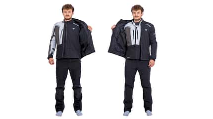 Motorrad-Textilkombis mit wasserdichter Membran Test