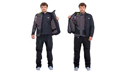 Motorrad-Textilkombis mit wasserdichter Membran Test