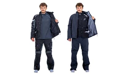 Motorrad-Textilkombis mit wasserdichter Membran Test