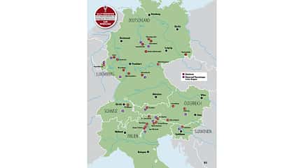 Motorrad Hotelguide 2026 Karte