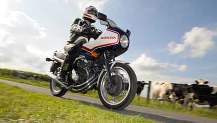 Ausfahrt mit dem Honda-Klassiker