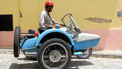 Stadtrundfahrt im Beiwagen