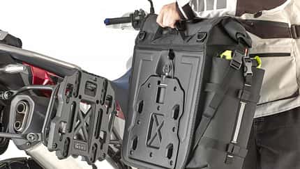 Neue Satteltaschen und Bauchtasche