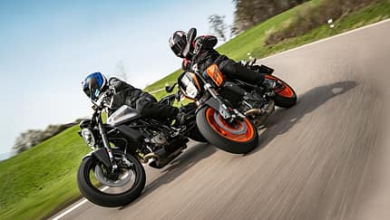 Einzylinder-Naked-Bikes im Vergleichstest