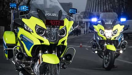 Feuerwehr- und Polizeimotorräder