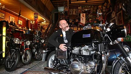 Die Motorradsammlung des Fernsehkochs