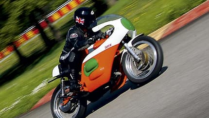 Die Grand Prix-Maschine Moto Villa V4 250