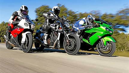 Die PS-Monster von BMW, Yamaha und Kawasaki im Test
