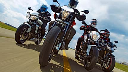 Motorkonzepte von KTM, Triumph, Husqvarna und Kawasaki